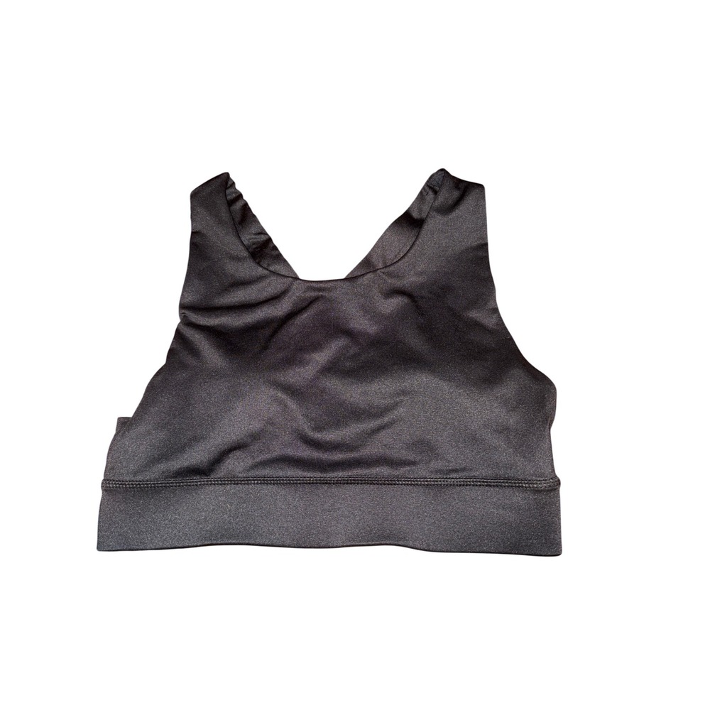Everlast Black Sports Bra Medium‎ M Cross Back Activewear Workout Top
